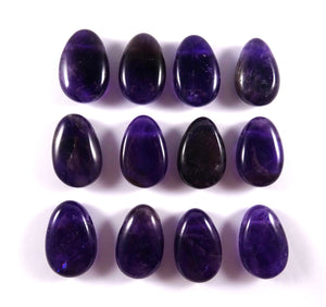 Amethyst - Tropfenanhänger "A" , gebohrt