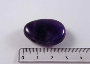 Amethyst - Tropfenanhänger "A" , gebohrt