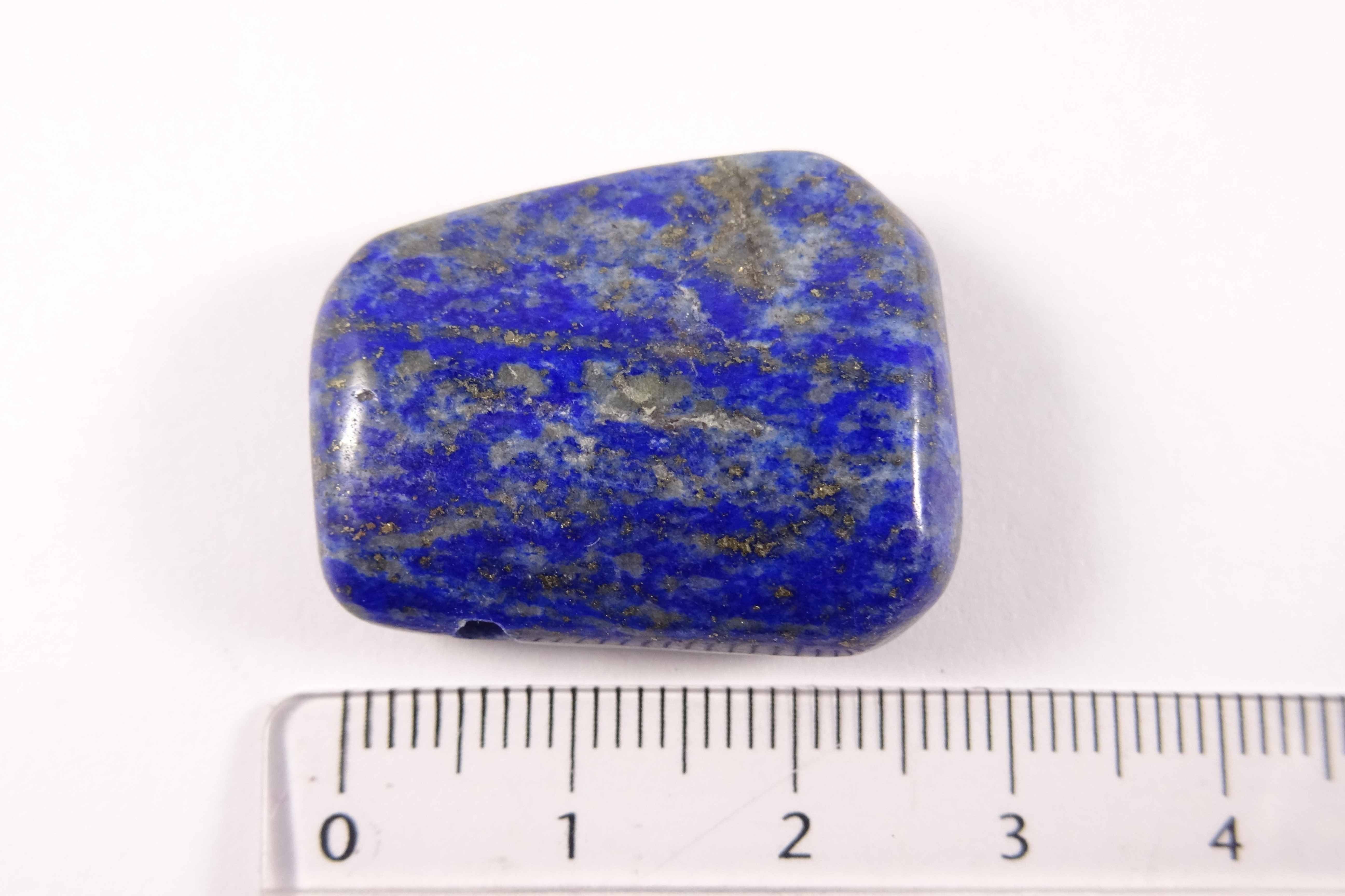 Lapislazuli - Anhänger - Trommelstein gebohrt