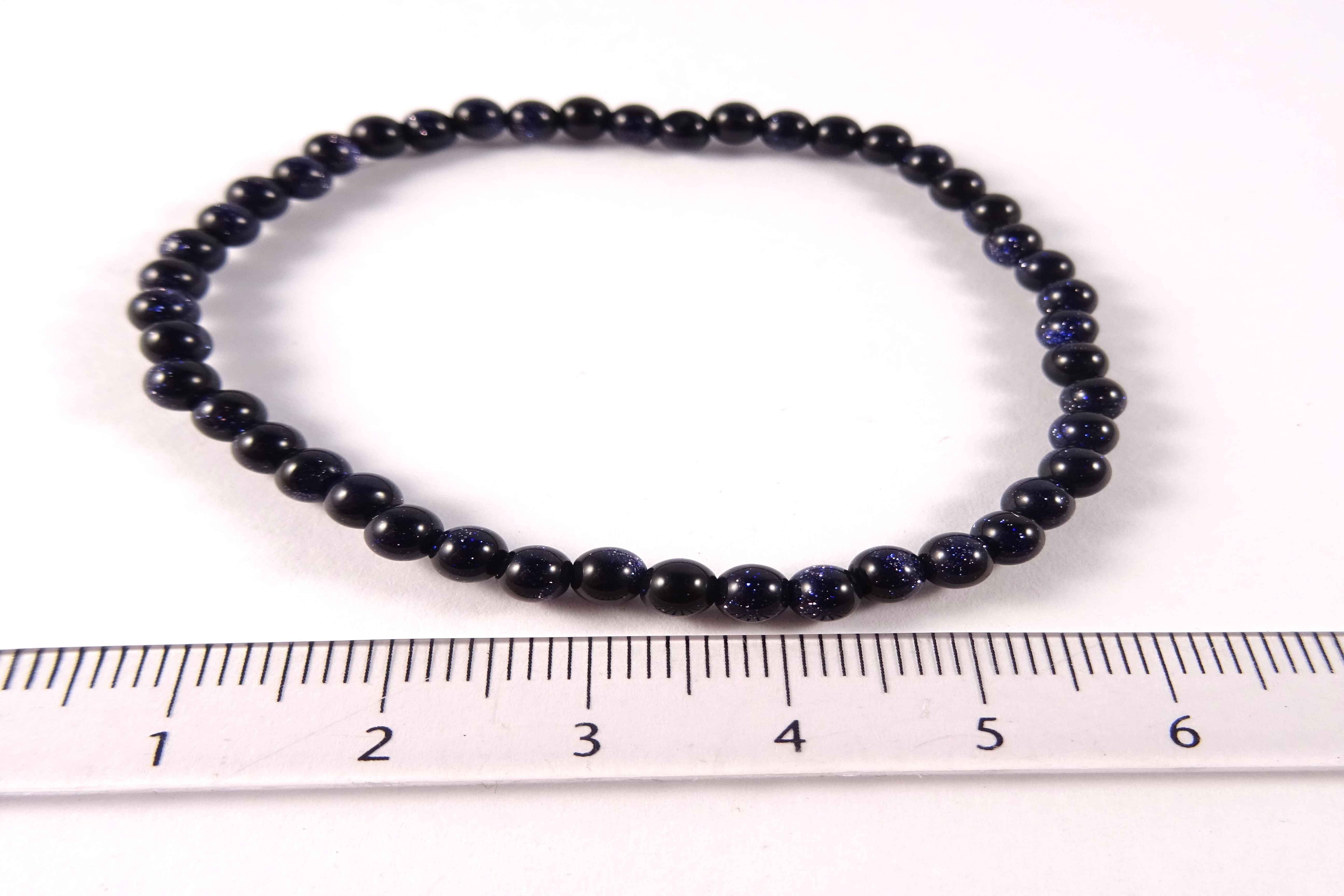 Blaufluss - Kugelarmband   - 4 mm