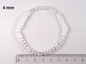 Bergkristall - Armband - Kugel 4mm