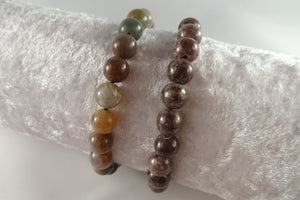 Achat - bunt - Armband - Kugel 8mm