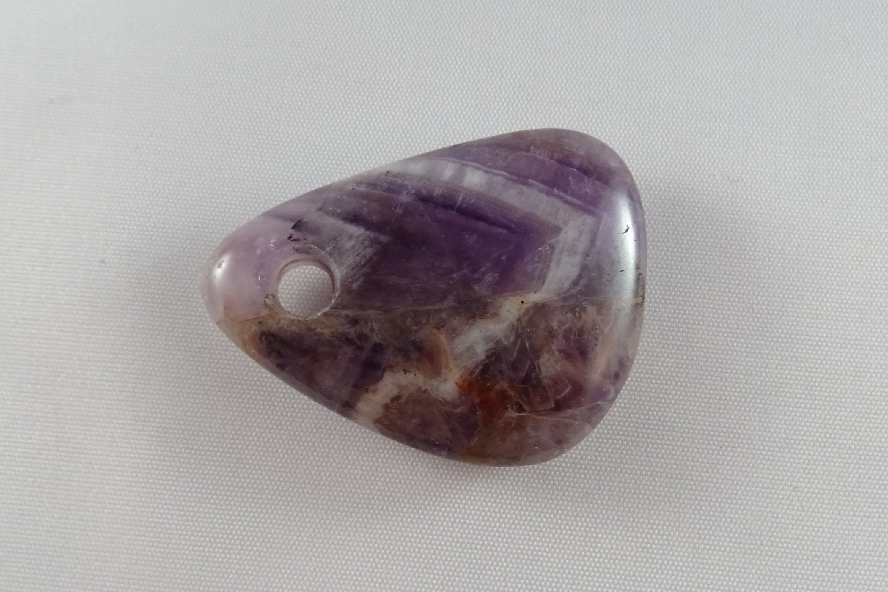 Amethyst - Seifenstein, gebohrt