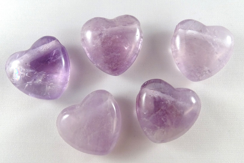 Amethyst - Anhänger Herz, gebohrt,