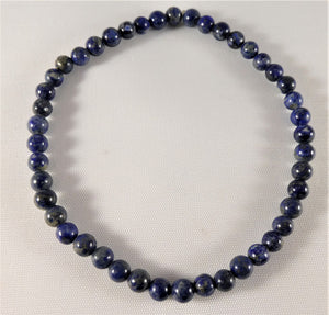 Lapislazuli - Kugelarmband, 4 mm