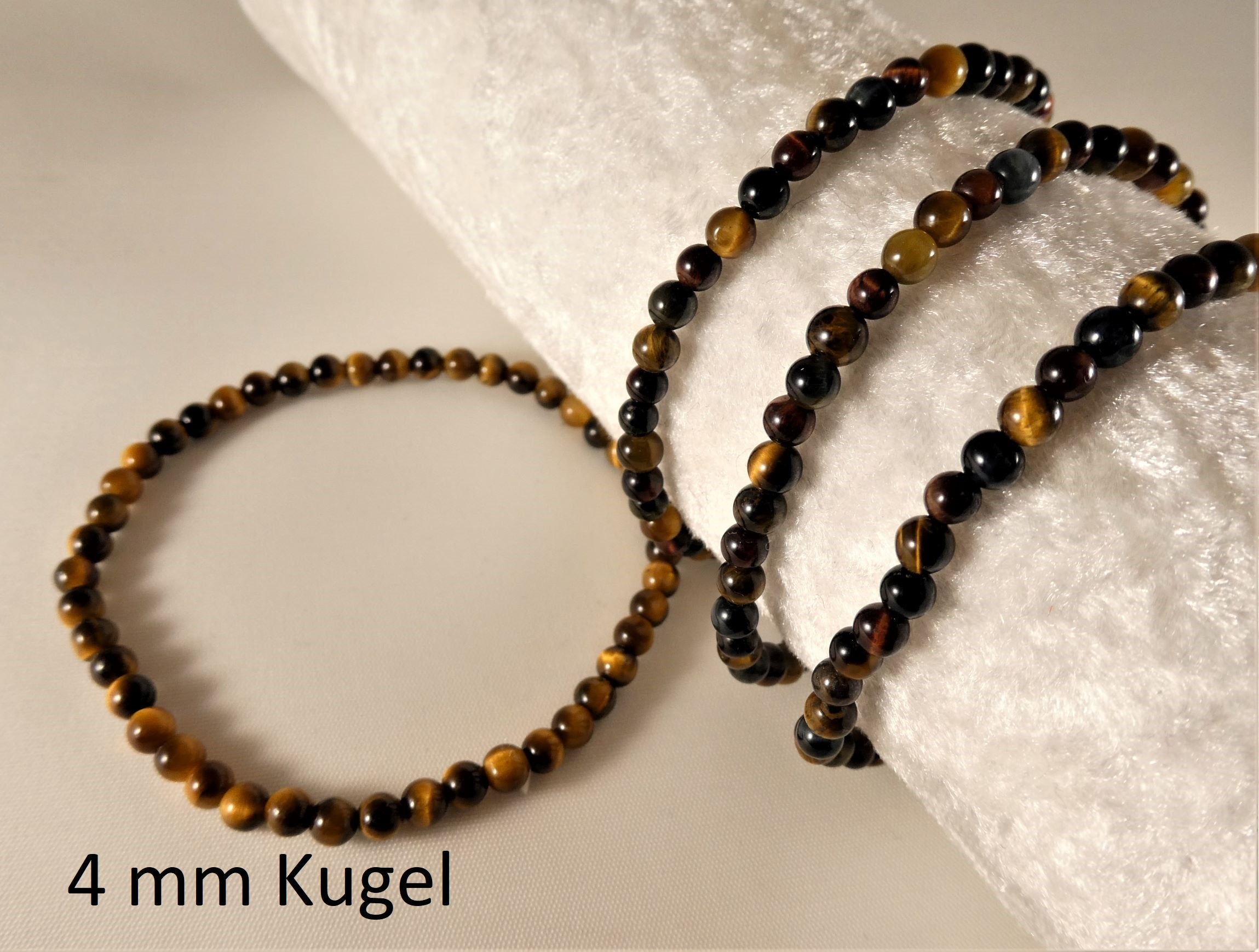 Tigerauge - Armband - Kugel