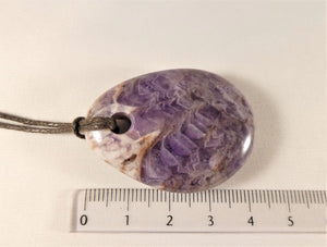 Amethyst - Seifenstein, gebohrt